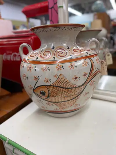 Large fish vase , View more