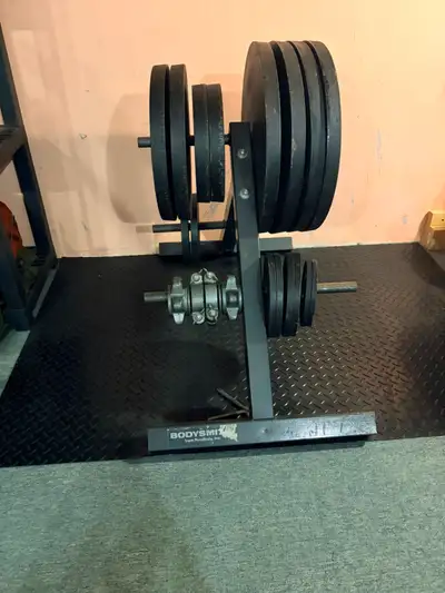Free weights plus bench, View more