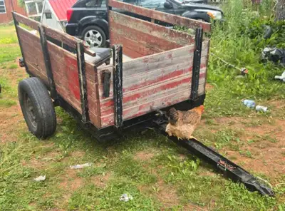 4×6. Has papers and lights Sold as is where is and is priced accordingly. Asking $250.00 Come tow it...