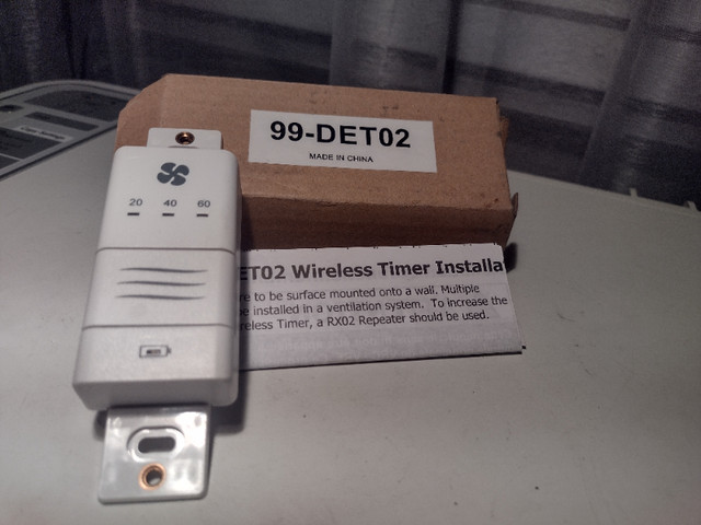 LIFEBREATH 99-DET02 Wireless Timer 20/40/60 MINUTES (P36-0032-R0 dans Autre  à Laval/Rive Nord - Image 2