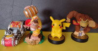Amiibo figures Pikachu Donkey Kong