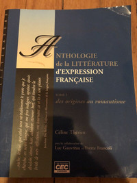 Anthologie de littérature d’expression française