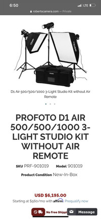 Profoto D1 500 and 2 1000 Kit