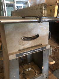 Rockwell Beaver Table saw with roller stand