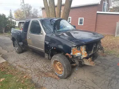 Anyone looking for a F150 project truck? SuperCab 3 Door, Cab is in really nice shape, FlareSide Box...