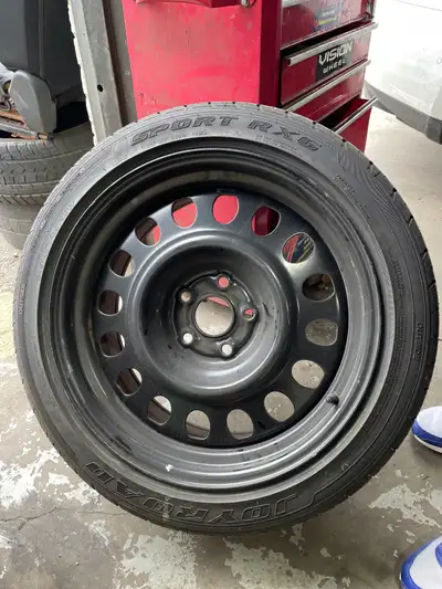 2 Rims and tires - 19x8.5 Like new < 2000Kms. Fits Tesla Model S and others. Rims: Starco Wheels WHE...