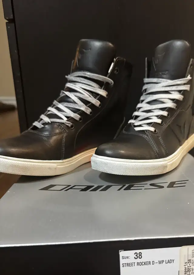 Dainese Street Rocker D-WP Boots (US 6 / EU 38) - Like New! in Motorcycle Parts & Accessories in Ottawa - Image 2