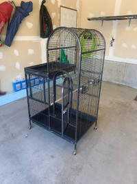 Nickelson Deluxe Parrot Bird Cage with Play Top