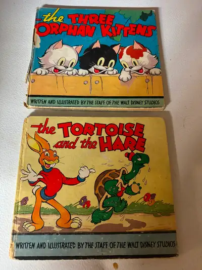 Vintage Walt Disney Studios Illustrated Children’s Books, View more