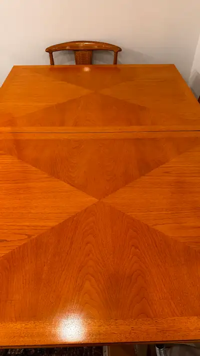 Thomasville Tamerlane mid-century walnut dining set, View more