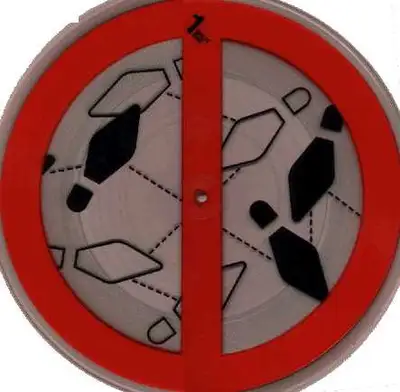 Split Enz ‎– "I Don't Wanna Dance" 1981 12" Picture Disc. The disc is transparent with a dance step...