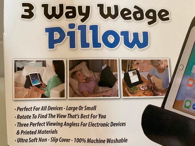 3-Way Pillow Pad for Tablet/iPad/iPhone or device easy viewing! in iPads & Tablets in Saskatoon - Image 3