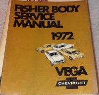72 Fisher Body Manual VEGA OEM