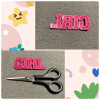 “GIRL” – Iron-On Clothes Patch