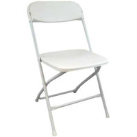 White Folding Event Chairs for Rent
