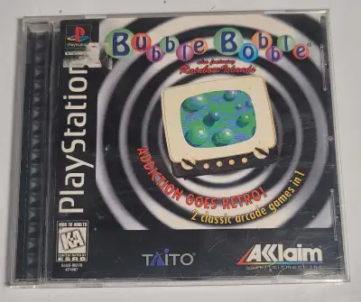 Bubble Bobble Featuring Rainbow Islands Playstation 1, View more