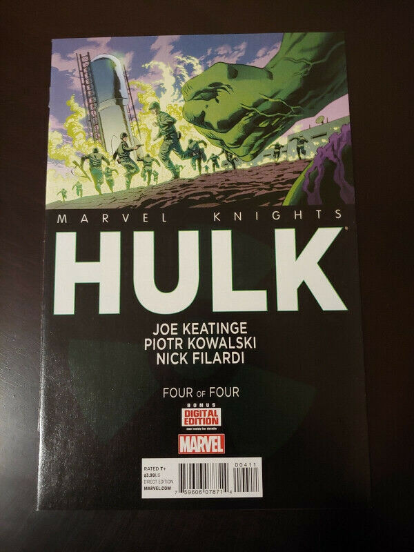 Marvel Knights Hulk (4 of 4) Marvel 2014 Comic Book JOE KEATINGE dans Bandes dessinées  à Longueuil/Rive Sud