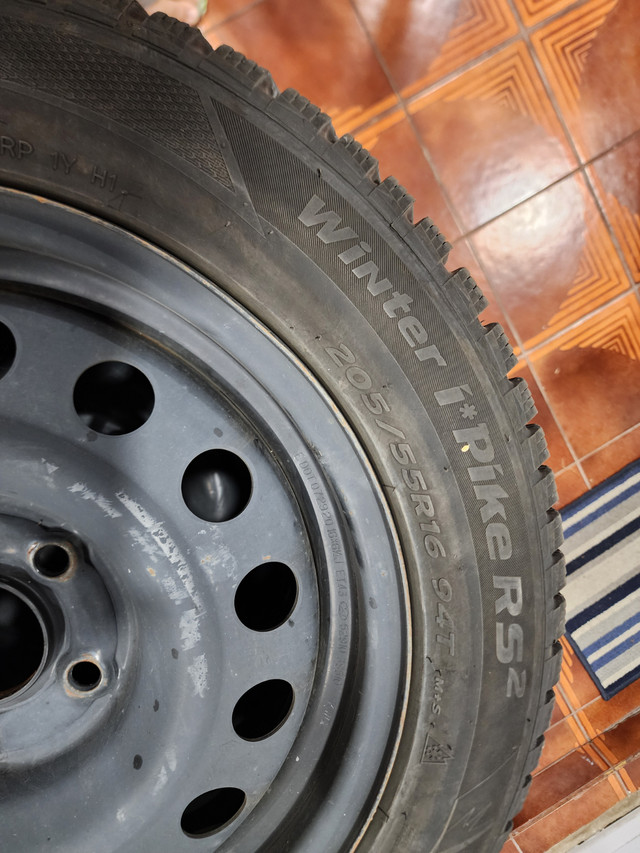 Winter I*Pike RS² 205/55 R16 94T Hancook tires with rim Set of 4 in Tires & Rims in City of Toronto - Image 3