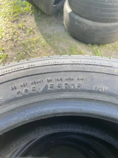 Set of 4 205/50 R 16 used
