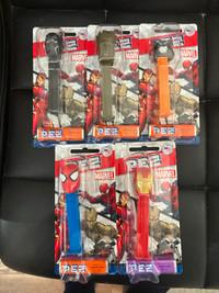 MARVEL AVENGERS PEZ SET OF 5 NEW WITH CANDY