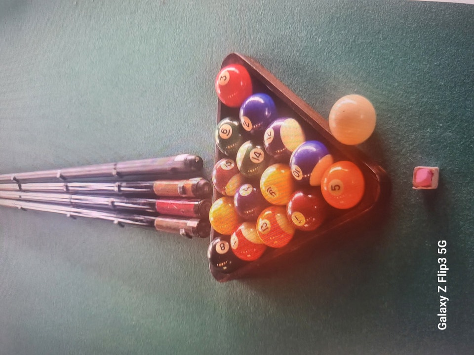Pool / Billiards Table with Accessories