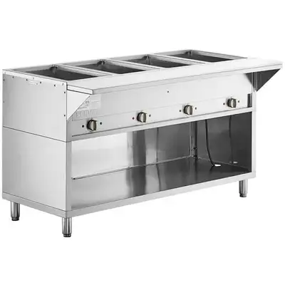 Commercial Electric 4 Well Steam Table - ENCLOSED CABINET, View more