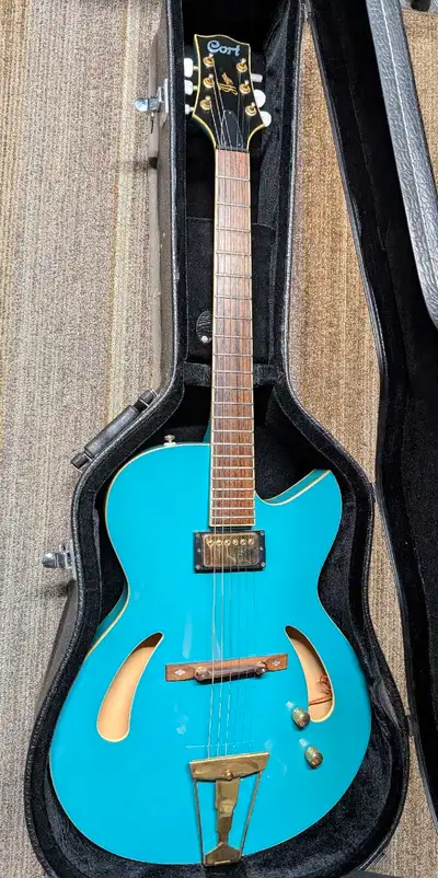 Rare 1998 MIK Cort TRG-1 Jim Triggs Semi-Hollowbody + HSC, View more