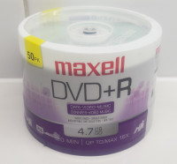 Maxell DVD-R Discs 4.7GB 16x Spindle Gold 50/Pack