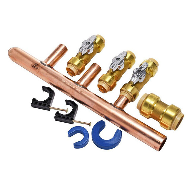 Push 'N' Connect 3/4" Push Fit Inlet x 3-1/2" Push Fit #1375399 in Plumbing, Sinks, Toilets & Showers in Fredericton