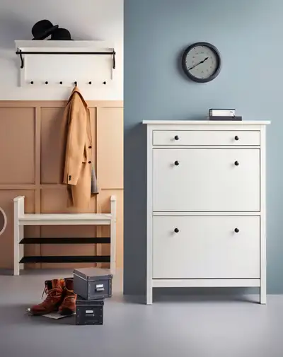 IKEA HEMNES Hat and Coat Rack in Black-Brown, View more
