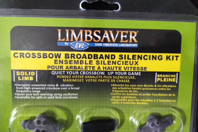 NEW LimbSaver Crossbow Broadband Split Black Suppression Kit in Other in Moncton - Image 3