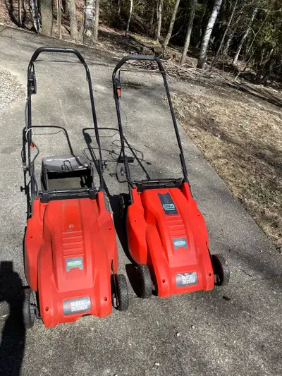two black and decker 36 v lawnmowers, View more