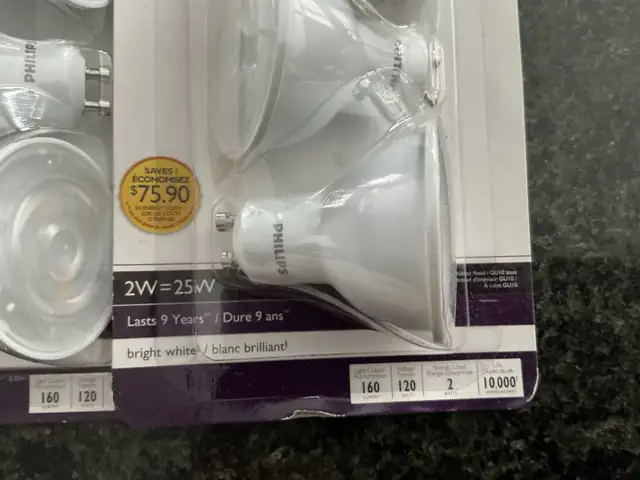 LED bright white GU10 bulbs (15 bulbs) in Indoor Lighting & Fans in Kitchener / Waterloo - Image 3
