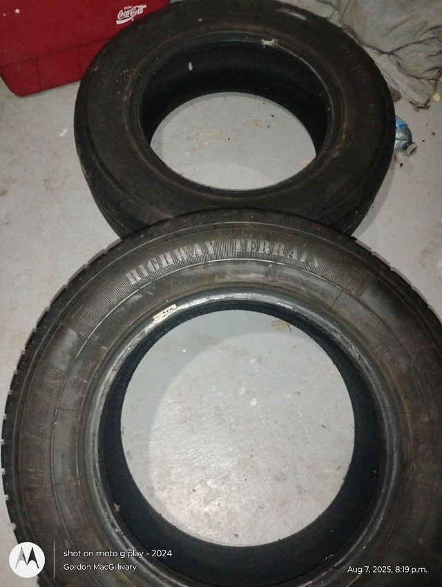 2 tires  215/70R/16 in Tires & Rims in Cape Breton - Image 2