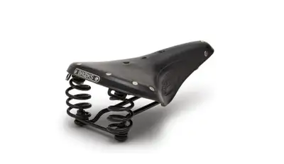 BROOKS ENGLAND Leather Flyer Bicycle Saddle w/coil springs - NEW, View more
