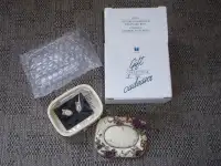 NEW old Collectible Avon Victorian Set-Earrings & Keepsake Box