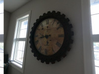 AWESOME CHARACTER 2 FT CLOCK - OVER $300 FROM HIGH END FURN STOR