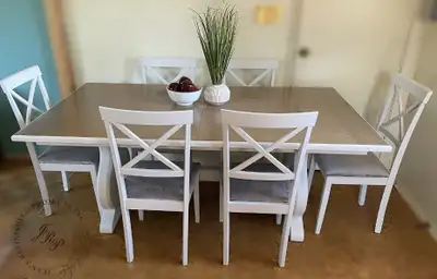 7 Piece Harvest Table Dining Set, View more