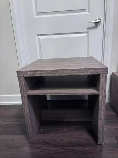 Side table with storage shelf from “ The Brick”, View more