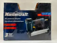 Mastercraft 18-Gauge Lightweight Pneumatic Air Stapler/Staple Gu