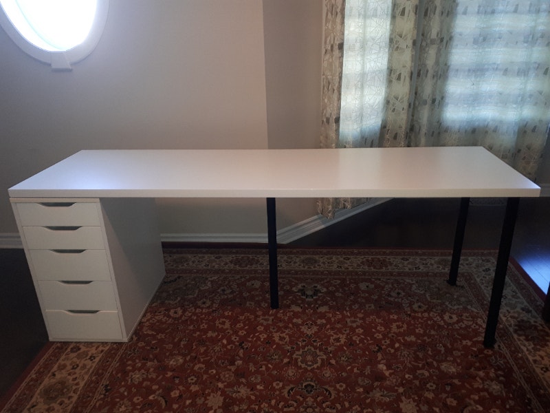 IKEA LAGKAPTEN TABLE WITH ALEX DRAWER UNIT Bureaux Laval/Rive Nord
