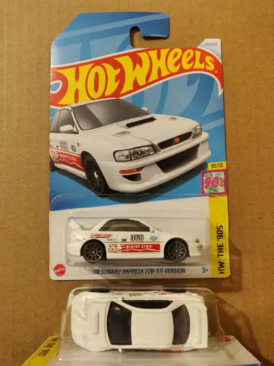 New Hot Wheels mainline 1998 Subaru Impreza 22B STi Version GC8 1/64 diecast car $5 ea.