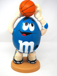 Vintage M&M Blue Basketball Shot Candy Dispenser