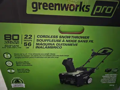 Greenworks Pro Snowblower, View more