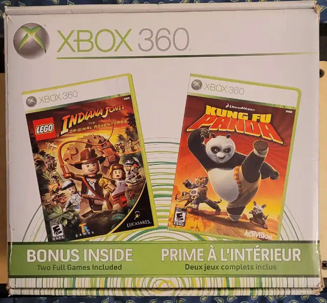 Xbox 360 60GB Indiana Jones/Kung Fu Panda Edition - Xbox - CIB in XBOX 360 in City of Toronto - Image 2