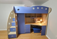 Kids Bed with study table and storage