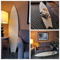 SURF board Wall Decor 3-6 ft, handcrafted Beach Tropical Ocean