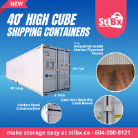 New 40' High Cube Shipping Container in Vancouver BC!