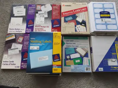 Business Cards Mailing Labels Name Badge Kits For laser jet and ink jet printers