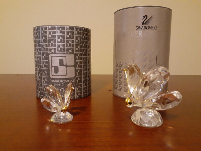 Swarovski Crystal Butterfly Figurines Small and Large in Arts & Collectibles in Cambridge